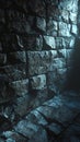 Dark stone wall texture with moody lighting