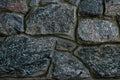 Dark stone wall texture. Stone wall background. Dark rock pattern texture. Granite pattern of natural background. Royalty Free Stock Photo