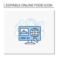 Dark store line icon Royalty Free Stock Photo