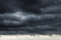 Dark storm clouds hanging low Royalty Free Stock Photo