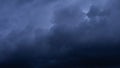 Dark storm clouds make the sky in black. Rain is coming soon. Nature background Royalty Free Stock Photo