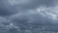 Dark storm clouds make the sky in black. Rain is coming soon. Nature background Royalty Free Stock Photo