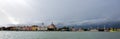 Storm approaching the water front of Venice Royalty Free Stock Photo