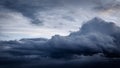 Dark Storm Cumulus Clouds In The Sky Before The Rain