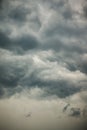 Dark stormy clouds Royalty Free Stock Photo