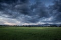 Dark stormy clouds. Royalty Free Stock Photo