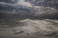 Dark stormy seascape