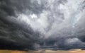 Dark Stormy Sky Background. Royalty Free Stock Photo