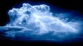 Dark stormy sky with lightning and thunderclouds, GenerativeAI