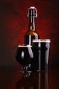 Dark stout beer