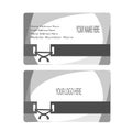 Dark style business card