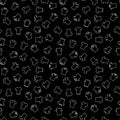 Dark t-shirt vector seamless pattern or background Royalty Free Stock Photo