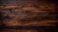 Dark teak wood planks background created with Generative AI. Brown hardwood texture.