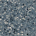 Dark terrazzo flooring texture. Vector marble stone floor. Seamless pattern Royalty Free Stock Photo