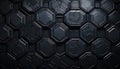 Abstract dark geometric pattern background with hexagonal shapes Royalty Free Stock Photo