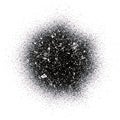 Abstract textured dark circular shape with fine speckles isolated on white background Royalty Free Stock Photo