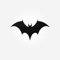 Dark-themed Bat Symbol Logo On White Background