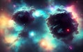 Dark Thick Clouds of Space Matter on a Intersteller star field