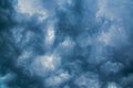 Dark threatening thunder clouds, right before a storm Royalty Free Stock Photo