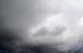 Dark thunderstorm clouds formations taken at the Seychelles Royalty Free Stock Photo