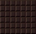 Dark Tile Chocolate Seamless Background. Vector