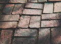 Dark tile floor or brick wall background Royalty Free Stock Photo