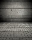 Dark Tiled Room Royalty Free Stock Photo