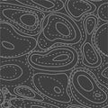 Dark Topographic Map. Seamless Pattern, background