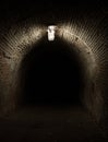 Dark tunnel and light Royalty Free Stock Photo