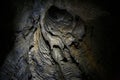 Dark tunnel in Ruakuri Cave, Waitomo, NZ