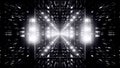 Dark tunnel with shiny lights 4K UHD 60 FPS 3d illustration