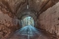Dark underpass in the old town Royalty Free Stock Photo