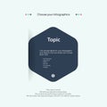DARK Vector Infographic label design with one icons and one options or 1 steps, and infographics for business concept. used in pre Royalty Free Stock Photo