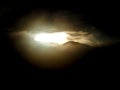 Dark mountain light hole clouds Himalayas Nepal Royalty Free Stock Photo