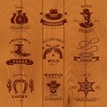 Dark Vintage Sheriff Label Set