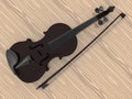 Dark violin and bow