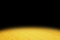 Dark vivid yellow Plank wood floor texture perspective background for display or montage of product,Mock up template for your