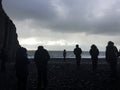 Dark volcanic beach in Iceland
