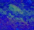 Dark water blue green and purple marble design, color mix. Water pattern Royalty Free Stock Photo