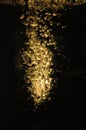 Dark water buble light of yellow Royalty Free Stock Photo