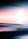 Dark water and pink sky Royalty Free Stock Photo