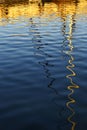 Dark water surface with reflections