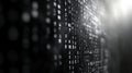 Dark Web Binary Code Stream Flowing on Abstract Technology Background. Digital Data Concept. Royalty Free Stock Photo