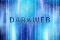 Dark web, shadow crime, internet crime concept, hidden internet. Hologram of digital hacker in computer space. Hacker virus attack