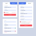 Dark-web-ui-login-signup-form copy Royalty Free Stock Photo