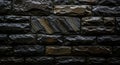 Dark wet slate wall texture background design Royalty Free Stock Photo