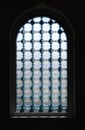 Dark Window with textured glass