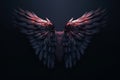 Dark wings background. Generate Ai Royalty Free Stock Photo