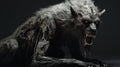 Elongated Wolf Human Hybrid: A Dark Forest Monster