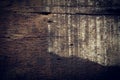 Dark wood background, wooden board rough grain surface texture Royalty Free Stock Photo